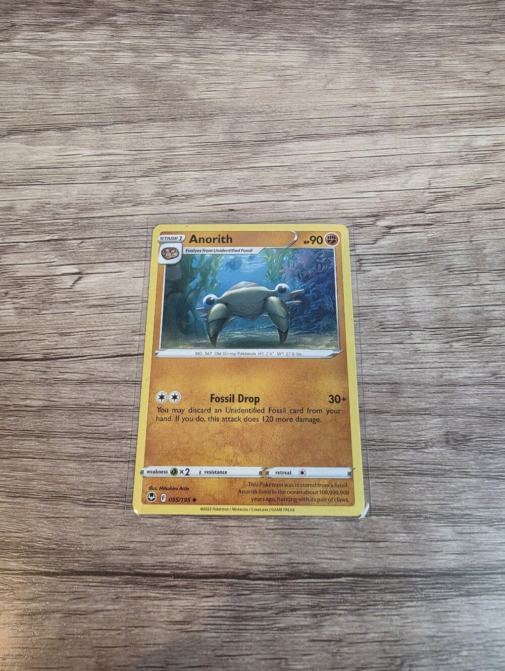 💫BUY 5 FOR $26 Pokemon Anorith Card
